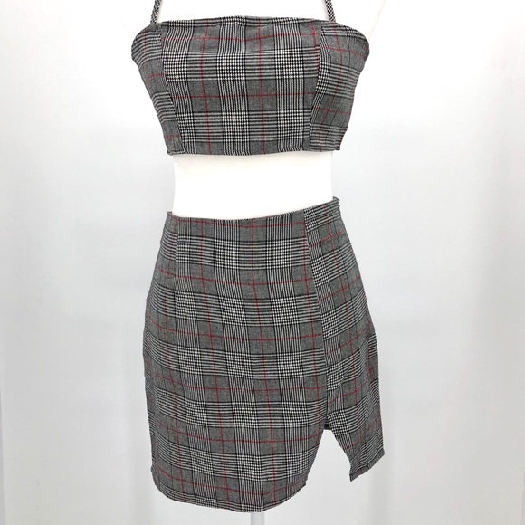 Glen Plain Mini Skirt w/ Halter Top Size XS - Picture 5 of 8